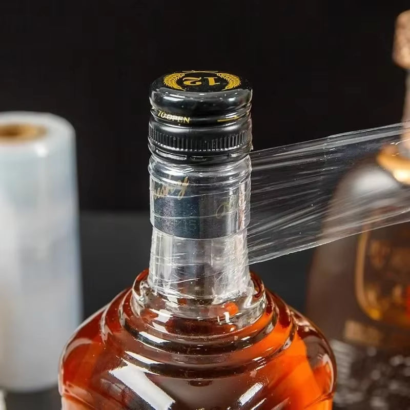 1Pc 3Cmx1500/6500Cm Leak-Proof Stretchable Wine/Liquor Bottle Seal - Anti-Evaporation, Anti-Aging White Film for Secure Storage