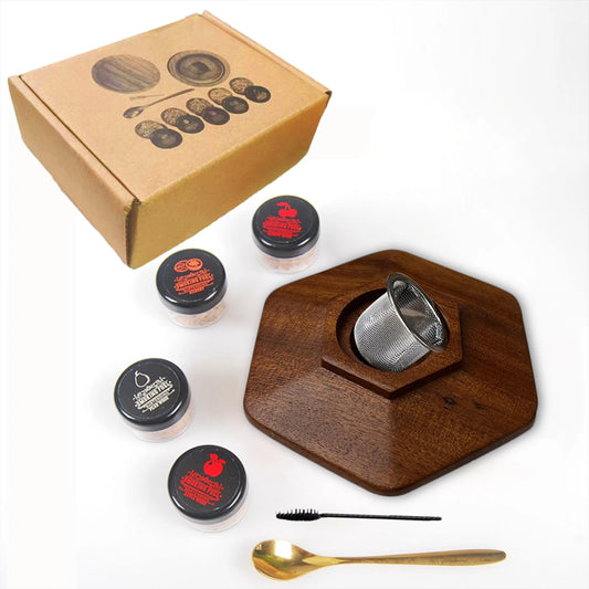 Cocktail Smoker Kit,Smoking Set with 4 Wood Chips,Old Fashioned Whiskey Smoker Drinks Kit,Cocktail Accessories for Whiskey,Drink