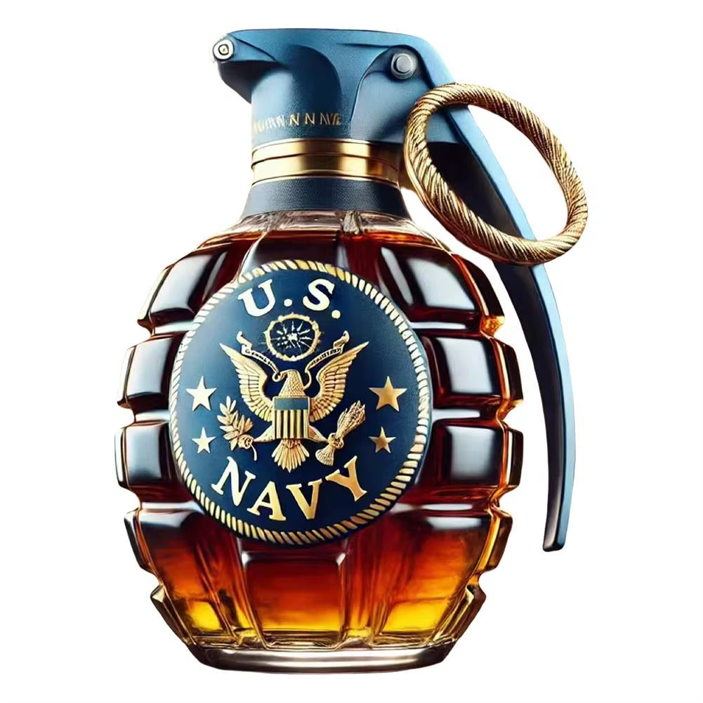 High Borosilicate Grenade Shaped Sparkling Wine Bottle Glass Sealed Wine Jar Home Brewing Bottle Whiskey Brewing Bottle