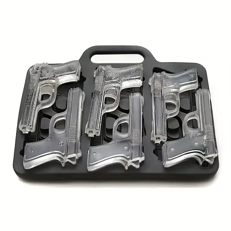 Diamond Rose Gun ETC. Shaped Ice Cube Mold Food Grade Silicone Square Ice Cube Maker Tray High Quality Mold for Bar Making Drink