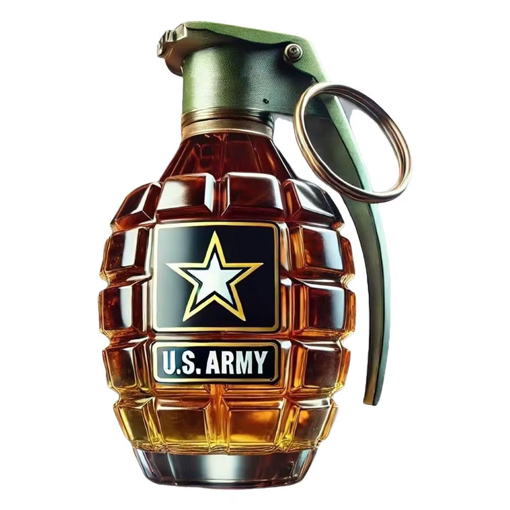 High Borosilicate Grenade Shaped Sparkling Wine Bottle Glass Sealed Wine Jar Home Brewing Bottle Whiskey Brewing Bottle