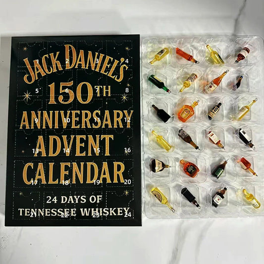 Whiskey Advent Calendar Box 24-Day 3D Beer - Holiday Countdown Gift Set with Assorted Craft Drinks for Christmas Celebration