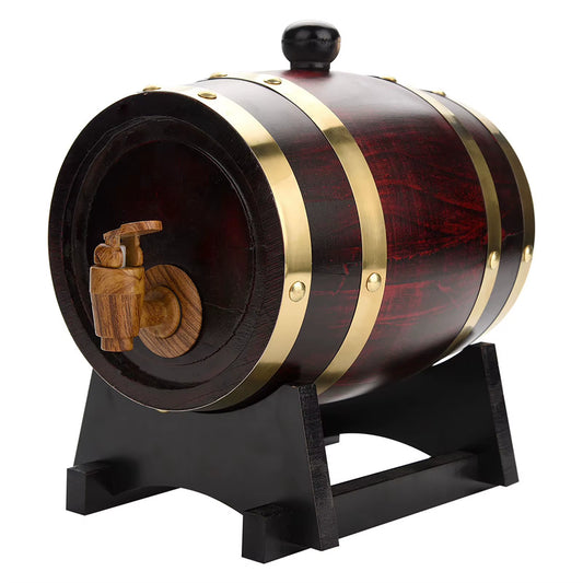 1/3/5/10L Wood Wine Barrel Vintage Oak Beer Brewing Accessories Whiskey Storage Container Home Decoration Wine Bar Accessories