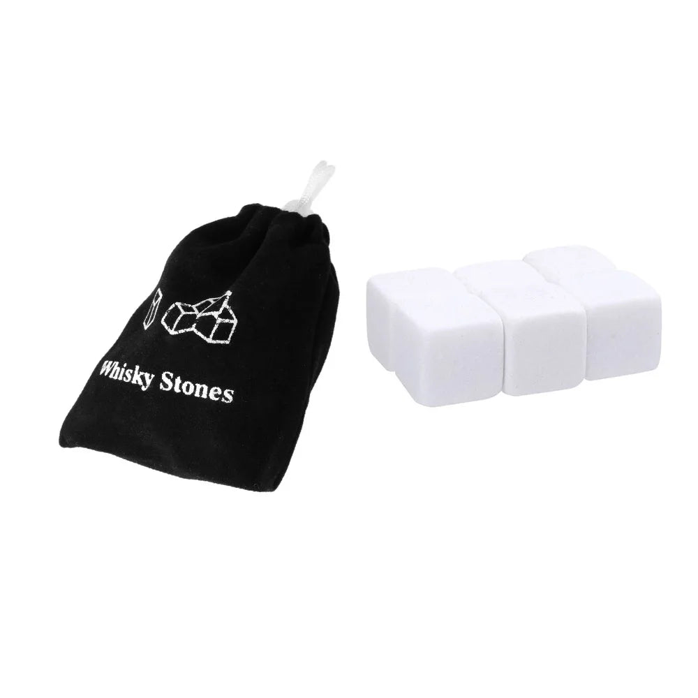 6PCS Natural Whiskey Stones Sipping Dry Ice Cube Whisky Stone Whisky Rock Cooler Wedding Gift Favor Christmas Bar